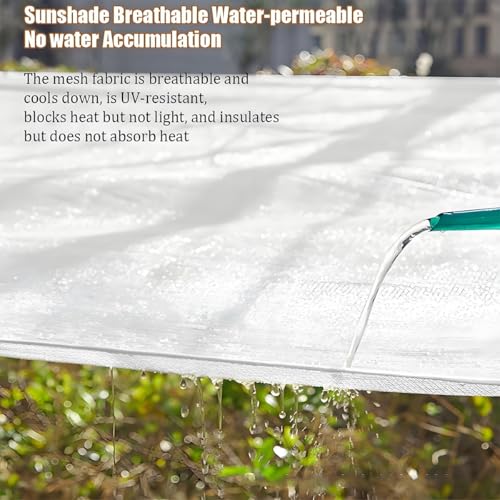 Filet d'ombrage rectangulaire 2x3m avec œillets pour jardin - 5
