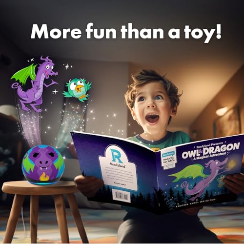 Echo Dot (5th Gen) Kids and Readyland Alexa Interactive Book Bundle | Dragon