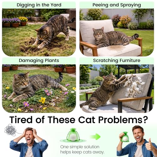 Repelente para gatos natural en bolas para jardín e interior 6