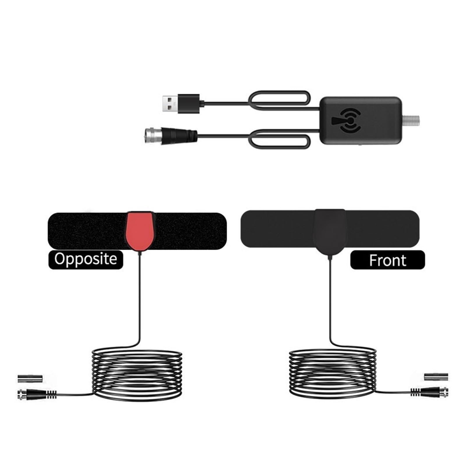 Amplificatore For Antenna TV Digitale HD Da 25 DBi For Interni Ed Esterni, Antenne Domestiche 75 Ohm, Ricezione Televisiva In Chiaro Facile Ampia Compatibilità