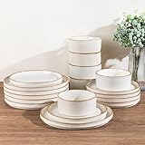 Design empilable peu encombrant : l'ensemble de bols et assiettes empilables aide à garder votre cuisine organisée et à économiser de l'espace précieux dans l'armoire.