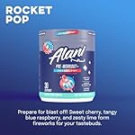 Alani Nu Pre Workout+ Powder Rocket POP, Extra Boost, Sugar Free, 300mg Caffeine, L-Theanine, Beta-Alanine, Citrulline, 30 Servings - Image 3