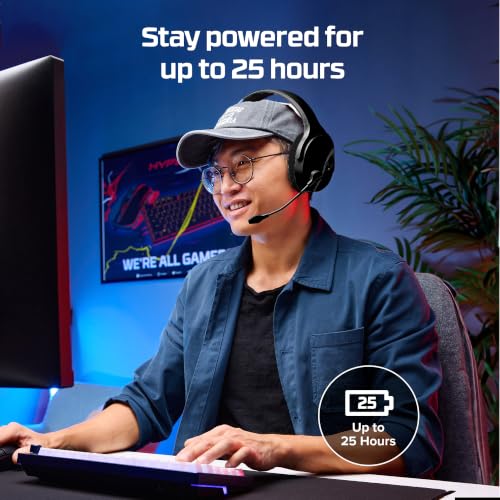 Image of HyperX Cloud Jet Smartchoice Dual Wireless Gaming Headset, 2.4GHz dongle, Bluetooth 5.2, PC, PS5, Nintendo Switch, Steam Deck, Mobile, USB-A, Black