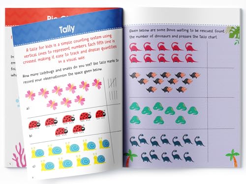 Image of Math Activity Books Bundle 3 - Measurement / Data Handling / Money and Word Problem (Pack of 3 Books)