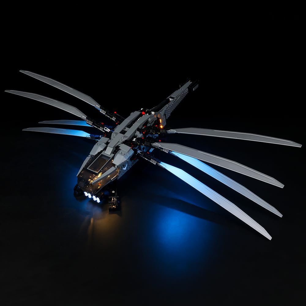 Led Light kit Compatible with Lego 10327(Only Led Light Kit),Decoration Lighting Kit for (Dune Atreides Royal Ornithopter 10327) Building Blocks Model. (RC Version) image 3
