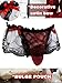 ChiaoLezhee Mens Lace Sexy Underwear, Sissy Pouch Panties Femboy For Men, Low Rise Bow Lingerie Fits 34-42, Sheer Girly, Burgundy, One Size