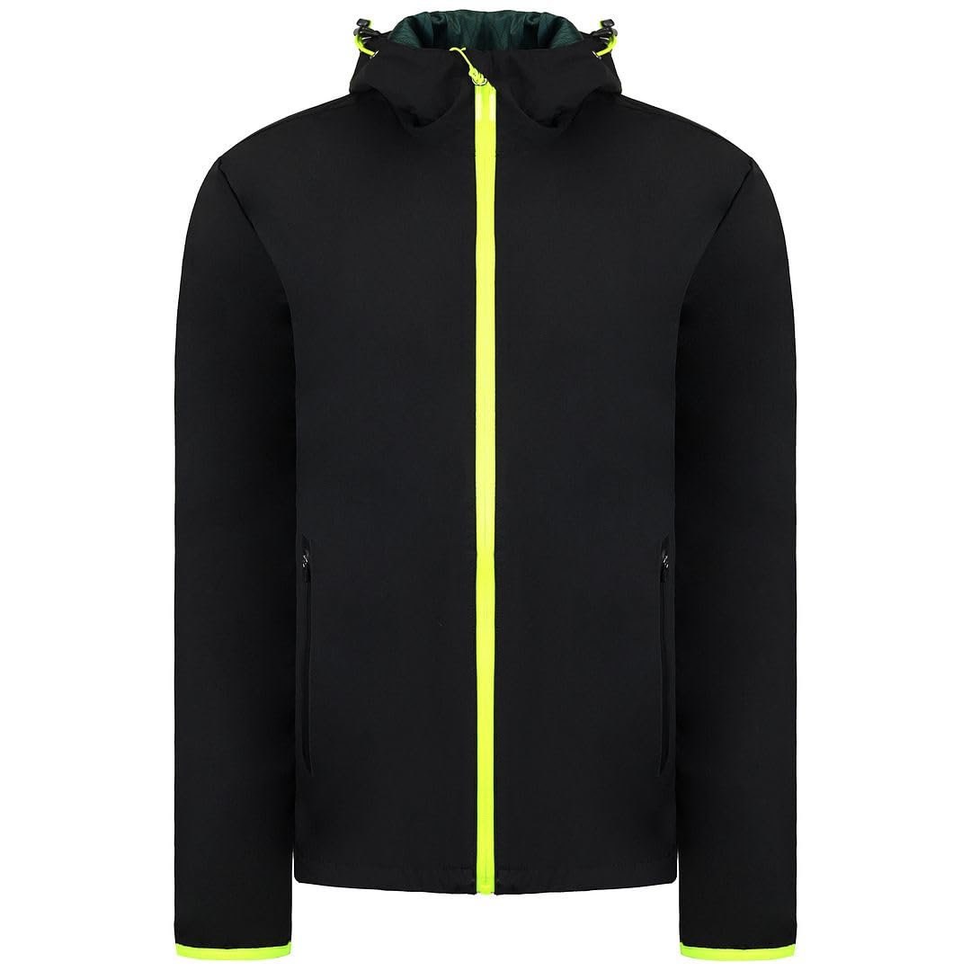 Pelmark 2021 Aston Martin F1 Official Lifestyle Rain Jacket (Black), XXL (AM21JKT07)