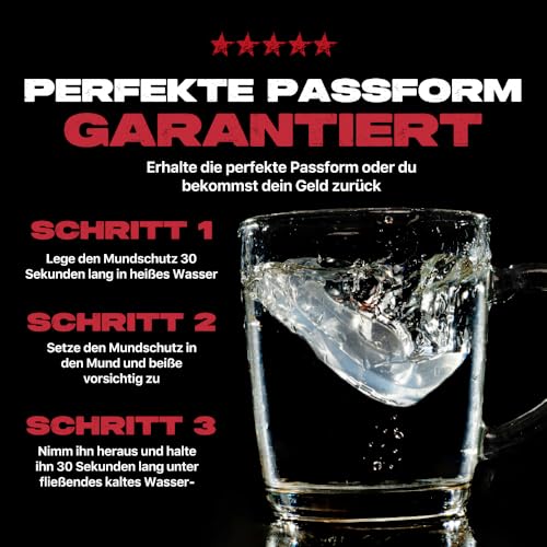 SAFEJAWZ Sport Zahnschutz Erwachsene und Kinder Sport Mundschutz Für alle Vollkontakt-Sportarten einschließlich Rugby, Kampfsport, Kickboxen, Hockey & Boxe (Transparent, Erwachsene (12+ Jahre))