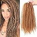 18 Inch Marley Twist Hair For Twists Cuabn Twist Hair Marley Braiding Hair 3 Packs Afro Kinky Curly Crochet Hair Marley Hair For Faux Locs Crochet Hair (18 Inch 3 Packs, 27#)