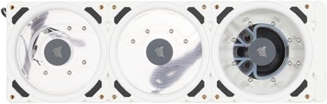 CORSAIR Hydro X Series XD7 RGB Pump/Reservoir Combo 360mm Distribution Plate System, D5 PWM Pump, 140 ml Reservoir, 36 Individually Addressable RGB LEDs, Temperature Sensor White
