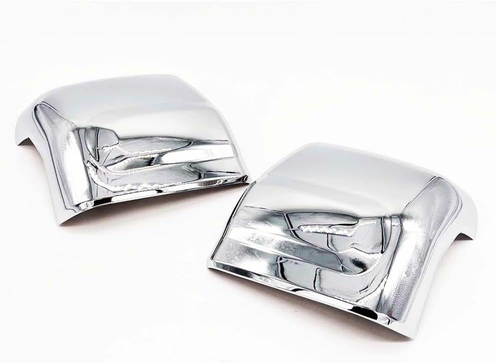 Triple Chrome Plated 2PCS Towing Mirror Covers with Signal Light Cutout Compatible with 2016-2021 Titan XD Model