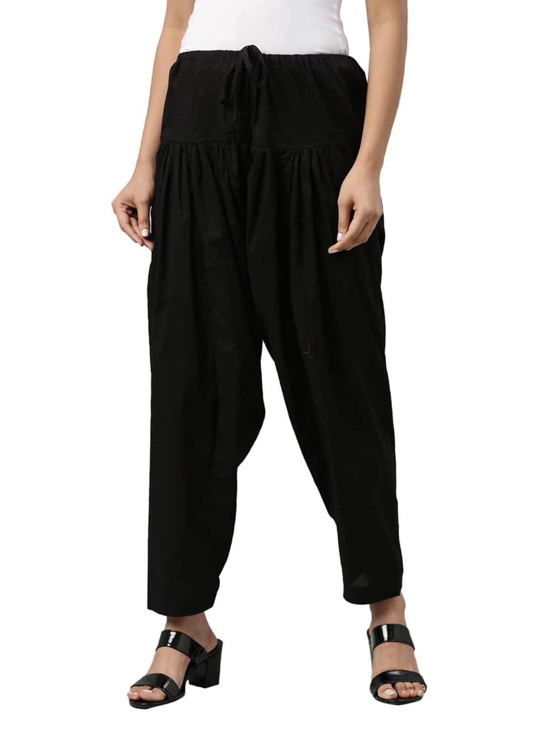 indiacarvan Women's Cotton Solid Patiala Salwar Pants-picture-16