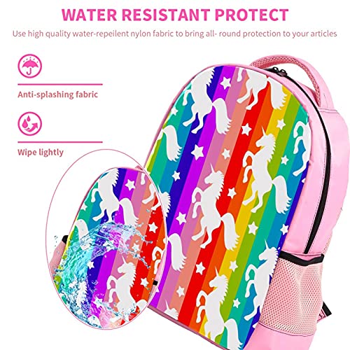 Sac à dos enfants motif licorne multicolore pour l'école primaire - 4
