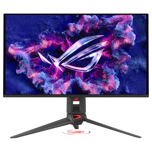 ASUS ROG Swift PG27UCDM - Monitor Gaming de 27 4K QD-OLED, 240Hz, 0.03ms, Anti-Flicker 2.0, disipador de Calor, OLED Care Pro, Neo Proximity Sensor, DisplayWidget Center, DisplayPort 2.1a