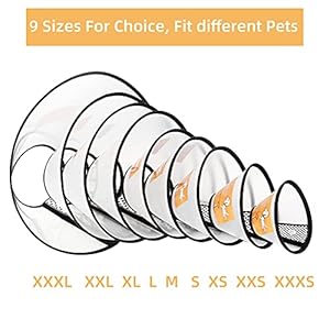 Plastic Pet Recovery Collars & Cones for Dogs and Cats After Surgery Adjustable Dog Neck Cone Surgical Elizabeth E-Collar Prevent Biting and Stop Licking Wound (S-Neck: 10.2-13.0 in) Plastic Pet Recovery Collars Cones for Dogs and Cats After Surgery Adjustable Dog Neck Cone Surgical Elizabeth E Collar Prevent Biting and Stop Licking Wound S Neck 102 130 in