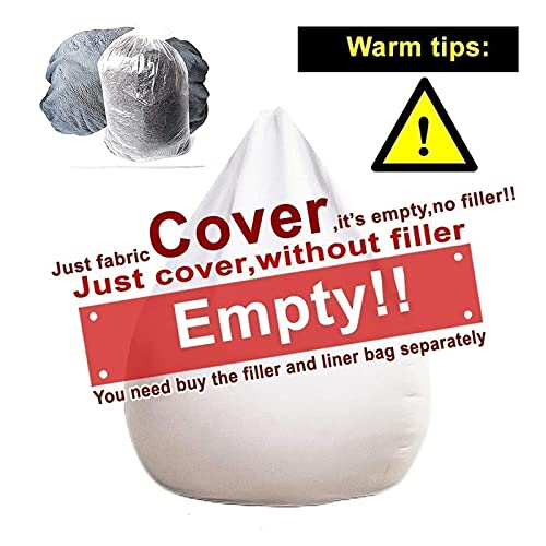 Giant Bean Bag Chair For Kids Adults, 6Ft 7Ft Bean Bag Chair, Washable Jumbo Bean Bag Sofa Sack Chair Large Lounger Faux Fur Cover For Dorm Family Room (No Filler) ( Color : Pink , Size : 72X35Inch ) #TOP6