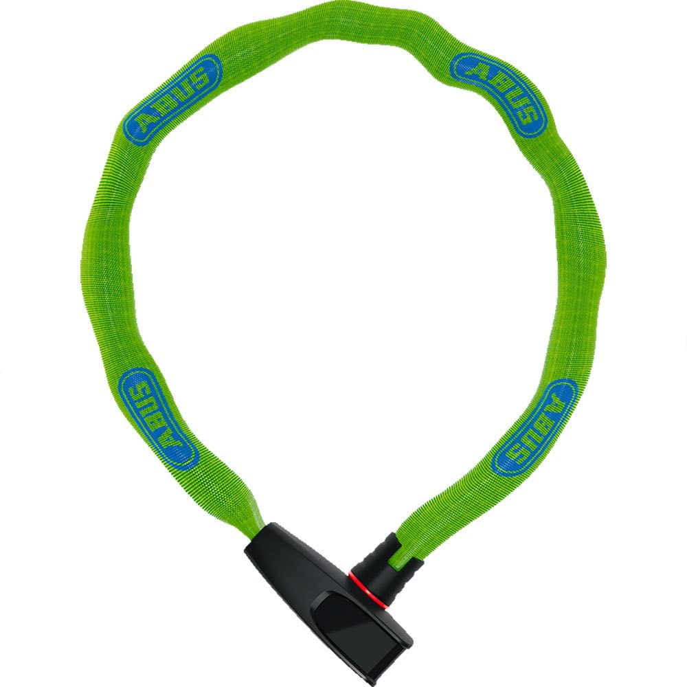ABUS Catena 6806K chain lock - Lightweight hardened steel bike lock with fashionable textile tube - Square chain with security level 6