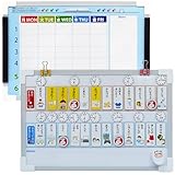 おうちの時間割りMiniボード 時間割り おうちの時間割り かていの時間割り表 かていの時間割りボード お家の時間割りボード こどもの準備ボード 週間時間割りボード 時計の読み方 知育 書き順 おえかきボード 3歳〜 知育玩具 知育教材