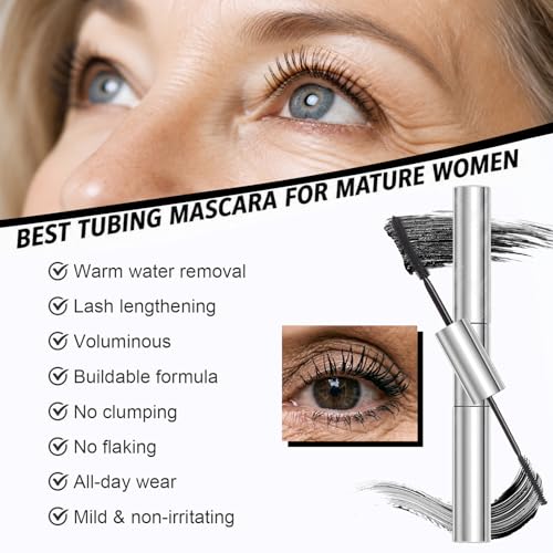 Jutqut Tubing Mascara for Mature Lashes – Black, Warm-Water Removable — view 3