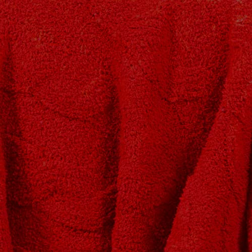 Amélie Home Summer Knit Throw Blankets Red Cable Microfiber Feather Yarn Throw Blankets Plush Super Soft Warm Lightweight Breathable Cozy Fluffy Blanket For Couch Bed Sofa Outdoor 50'' X 60'' #TOP3
