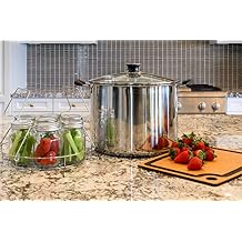 Barton 20Qt Canner w/Temp Indicator & Rack Multi Use Stainless Steel Canning Water Bath Kit Holds Up To 7 Jars