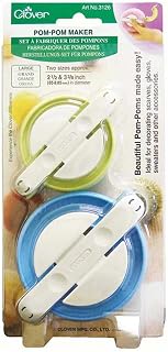 Clover Pom-Pom Makers Large - 2.5" & 3.375" 2/Pkg