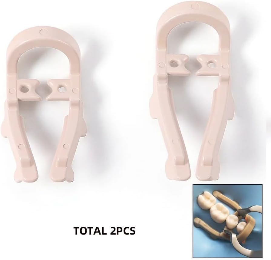 Dental Dam Rubber Clamp Release Ring Autoclavable 134°C (Color : 2PCS Long Type)