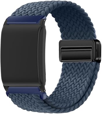 Woven Nylon Strap with Full Coverage Case for Whoop 5.0/4.0, Matte Finish Enclosure and Magnetic Clasp, Breathable Sport Band Replacement Kit
