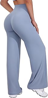 VOYJOY Straight Leggings Bottoms Womens Wide Leg 29"/ 31.5"/33"/35" Pants