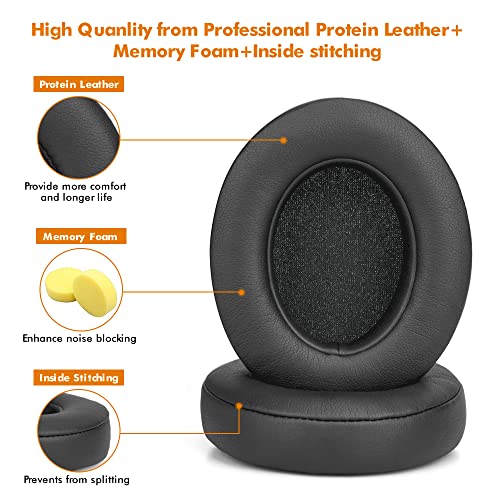 HiFan Replacement Ear Pads for Beats Studio 2.0 & 3.0 Wired/Wireless B0500 / B0501 - Extreme Comfort Ear Cushions Replacement kit Noise Isolation Adaptive Memory Foam Ear Cover, 2 Peices (Shadow Gray)