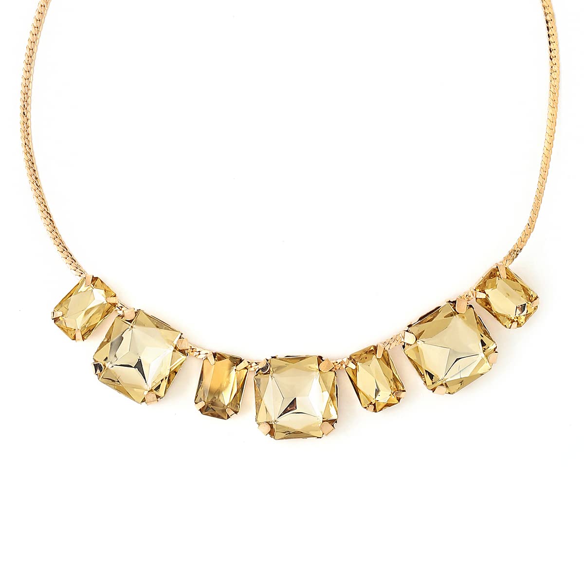 Yellow Chimes Necklace for Women and Girls Fashion Yellow Choker Necklace for Women Western | Geometric Statement Crystal Choker Necklace | Birthday Gift for Girls & Women Anniversary Gift for Wife (B0B5LHNXXH) Amazon Price History, Amazon Price Tracker