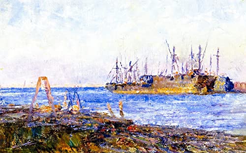 Affiche impression d'art avec navires de Williamstown pour bureau élégant