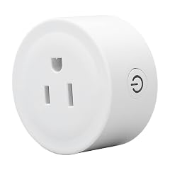 10A WiFi Smart Socket and Receptacle Compatible with Google Home - 3 Hole Mini Smart Plug with Timer
