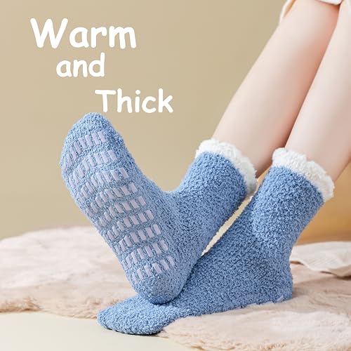 Image of Marchare Fuzzy Socks for Women Cozy Warm socks Fluffy Slipper Socks Soft For Sleeping 5-11