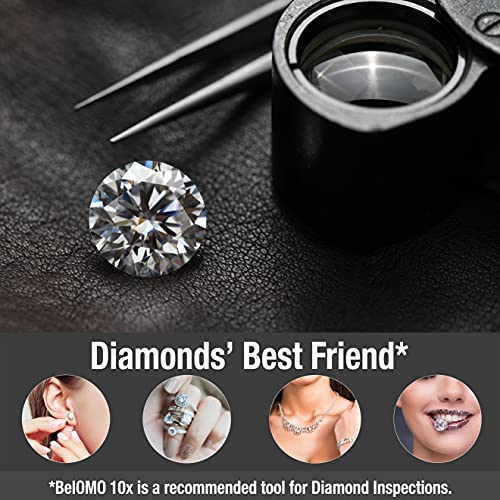 Belomo Jewelers Loupe 10X Triplet Magnifier 21Mm (.85"). Optical Glass With Anti-Reflection Coating For A Bright, Clear And Color Correct View. Foldable Loupe For Gems, Jewelry, Coins And Trichomes #TOP2