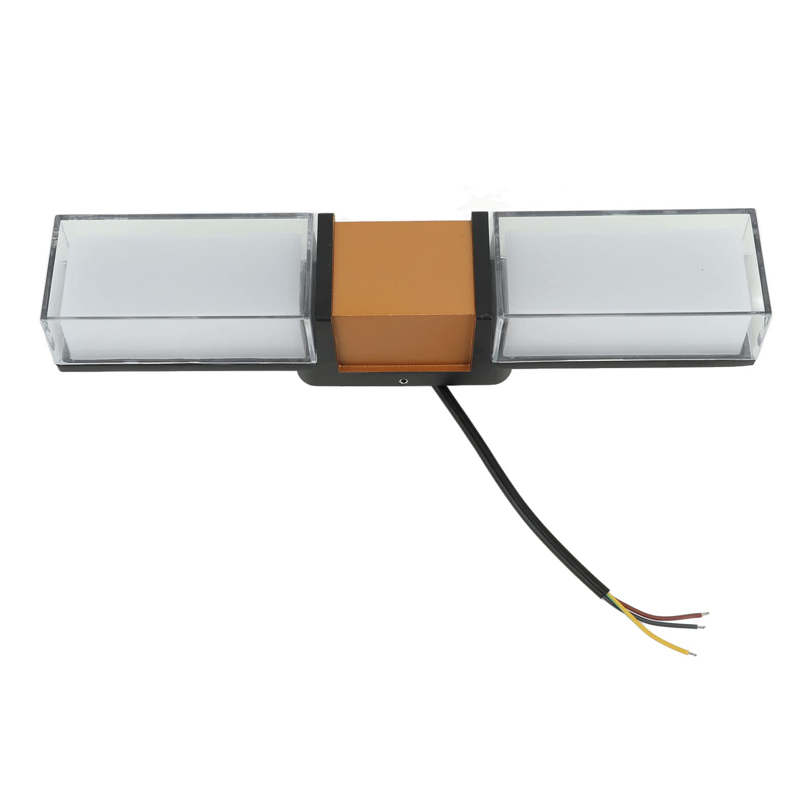 Hyuduo Inteligentne Kinkiety Aluminiowe RGBW Zewnętrzne Kinkiety 9W Kontrola Aplikacji Wodoodporne Prostokątne do Patio Weranda Przedpokój Ogród Oświetlenie Domu