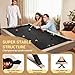 GarveeLife 7 FT Pool Table, Billiard Table with 2 Cue Sticks, Billiard Balls, Cues, Cleaning Brush, X-Legs, Black Cloth, Rustic Grey, 84