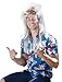Spooktacular Adult 80's Costume Hair Band Rockstar Mullet Wig, Blonde
