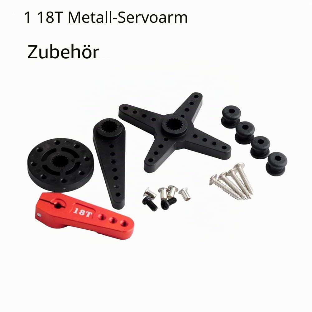 DS5160SSG 60 kg Servo RC Digital-Servo DC6-8,4 V Metallgetriebe großes Drehmoment, hohe Geschwindigkeit, IP67 wasserdicht, Servo 270 Grad mit 18T Aluminium-Servoarm für Crawler, Baja, Autos