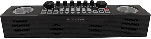 Miniatura 3 de Máquina de karaoke, altavoz inalámbrico de ajuste digital para máquina de karaoke con micrófono para fiesta en casa