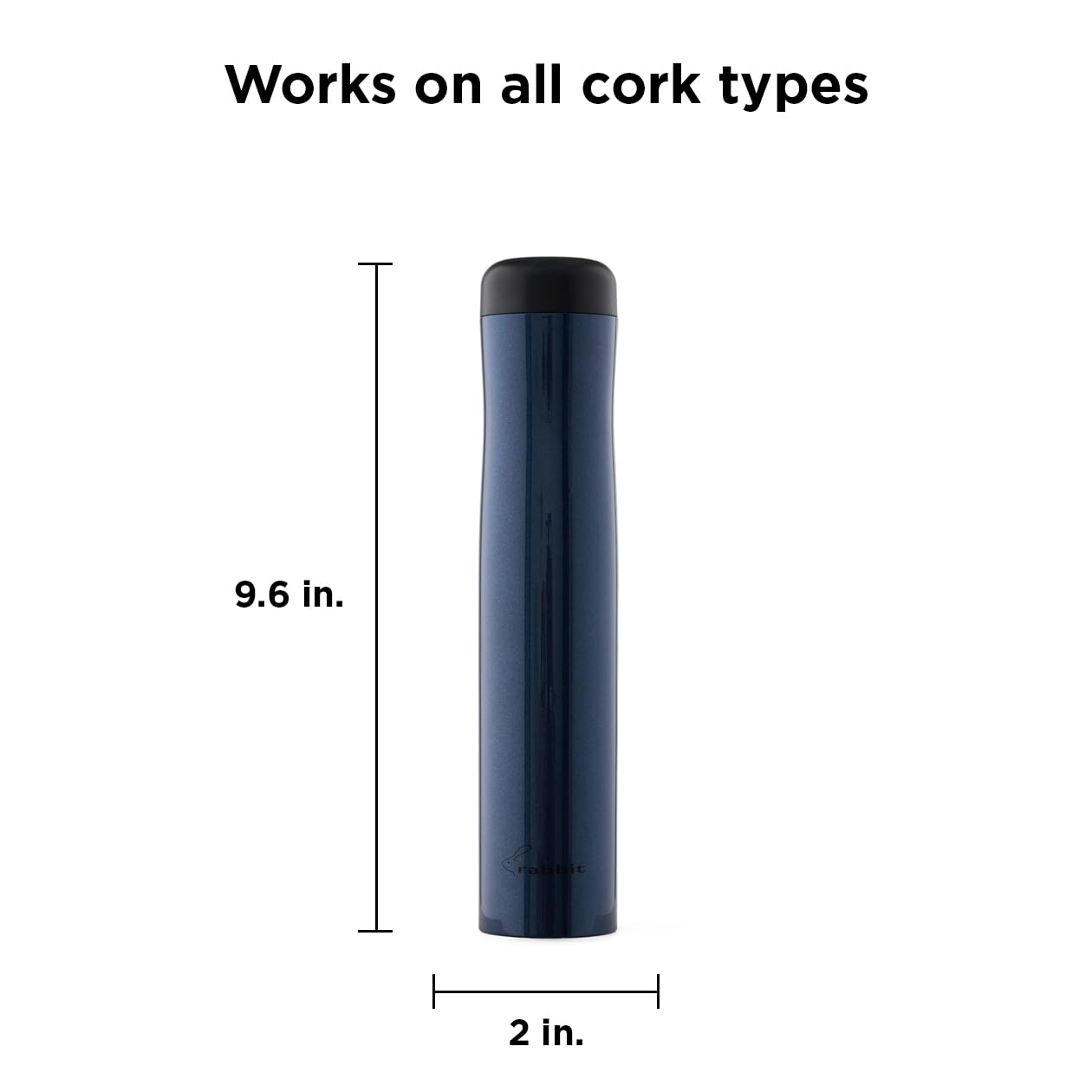 Rabbit Automatic Electric Corkscrew Wine Opener, Cordless Rechargeable, One-Touch Operation, Sleek Shiny Black Finish, Easy to Use for Wine Lovers, view 10