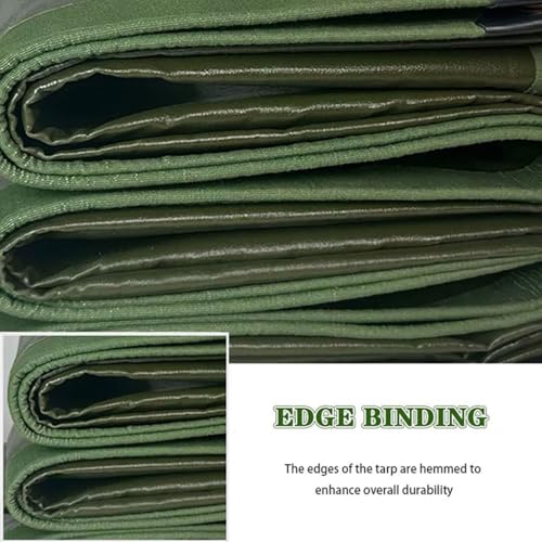 Bâche imperméable robuste en toile renforcée avec œillets pour camping et protection extérieure