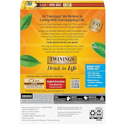Twinings Earl Grey Tea Keurig K-Cups, 96 Count