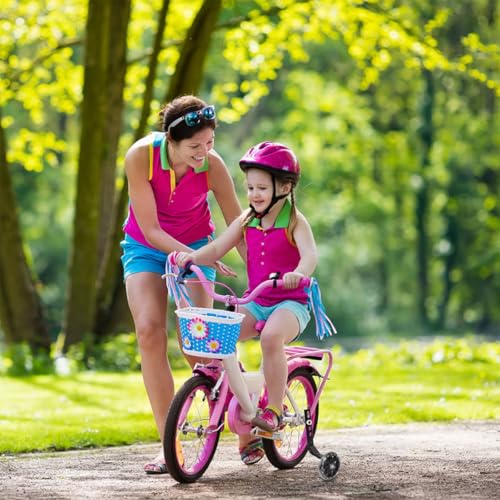 Ruedas de Entrenamiento Abaodam para Bicicletas de 12 a 20 Pulgadas, Ruedas Auxiliares Antideslizantes con Luz Intermitente, 2 Piezas Negras para Niños miniatura 4