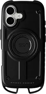 【ROOT CO.】[iPhone16専用]GRAVITY Shock Resist Case Rugged.(ブラック)
