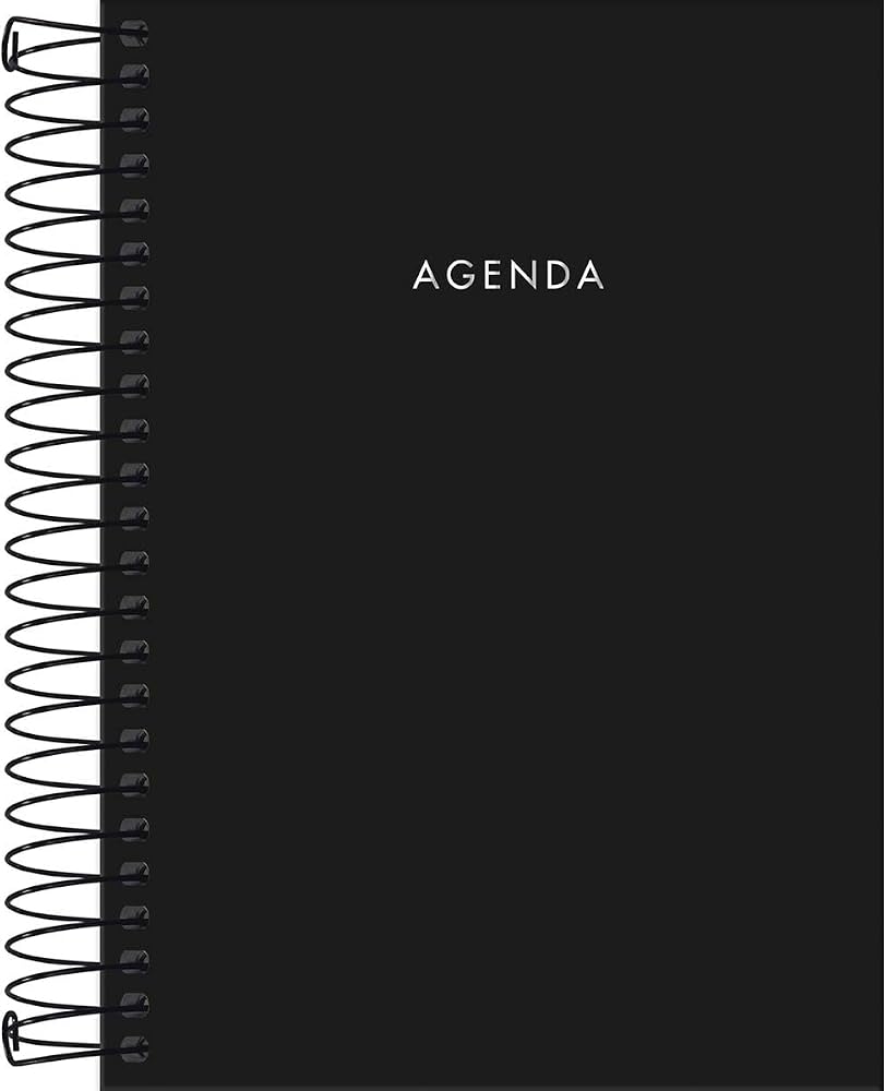Tilibra Agenda Executiva Espiral Diária Napoli 2026 Preta