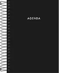 Tilibra - Agenda Executiva Espiral Diária 12,9 x 18,7 cm Napoli Permanente - Preta