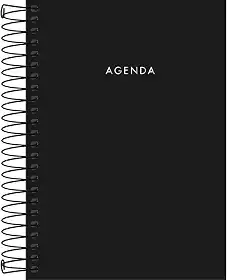 Tilibra - Agenda Executiva Espiral Diária 12,9 x 18,7 cm Napoli Permanente - Preta