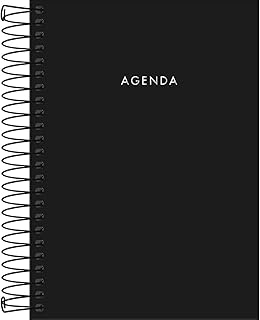 Tilibra - Agenda Executiva Espiral Diária 12,9 x 18,7 cm Napoli Permanente - Preta
