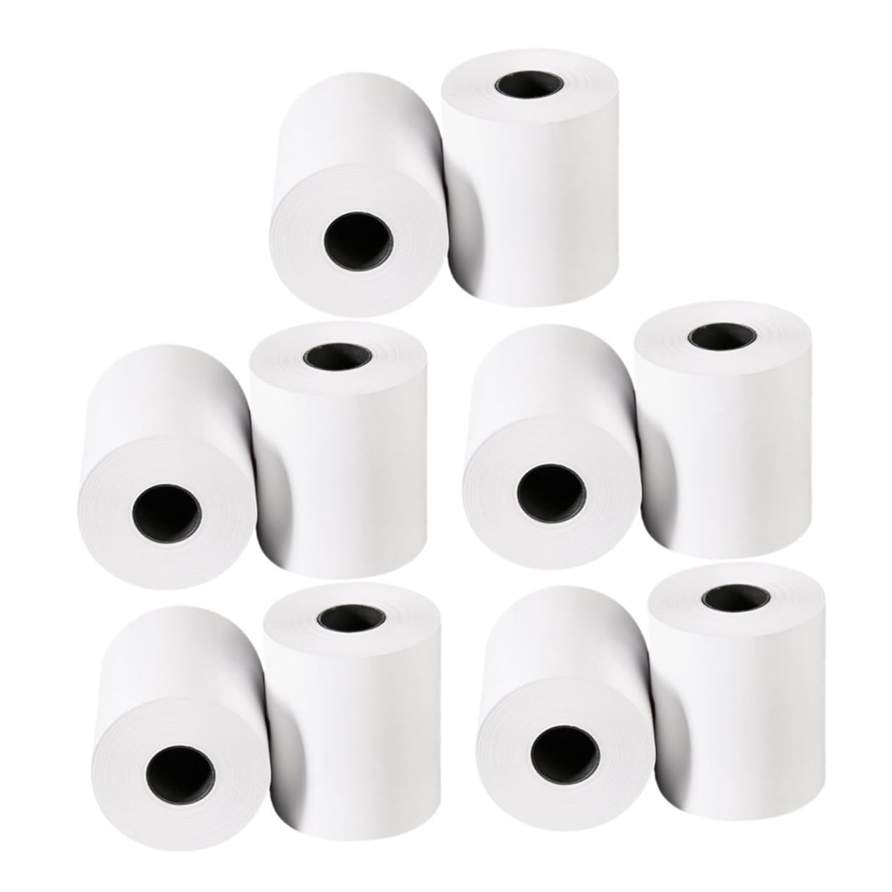SOIMISS 10 Rollos Papel Térmico para Impresoras de Recibo de Compatible con Múltiples para Supermercados y Tiendas de Trabajo Simplificado
